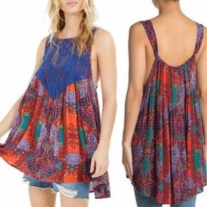 Free People Count Me In Trapeze Mini Dress